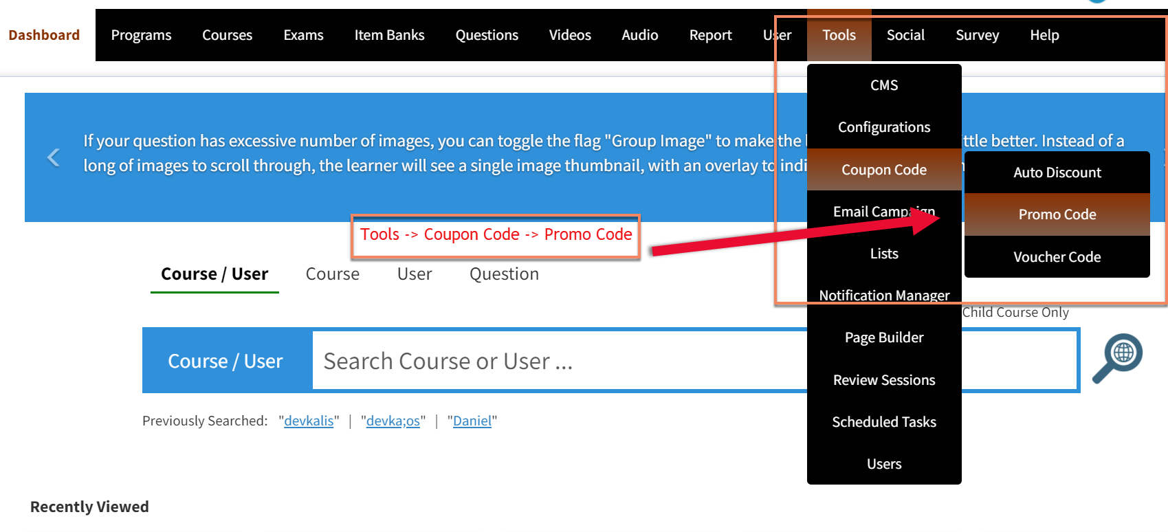 How to add a promo code Oasis LMS